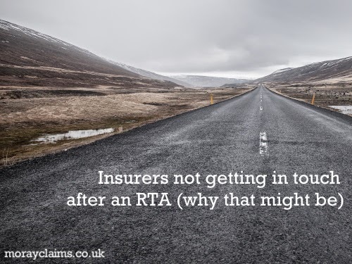 You may need to take the initiative to contact third party insurers following a road accident