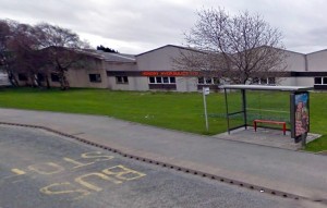 Bus Stop at East Road, Elgin, Moray