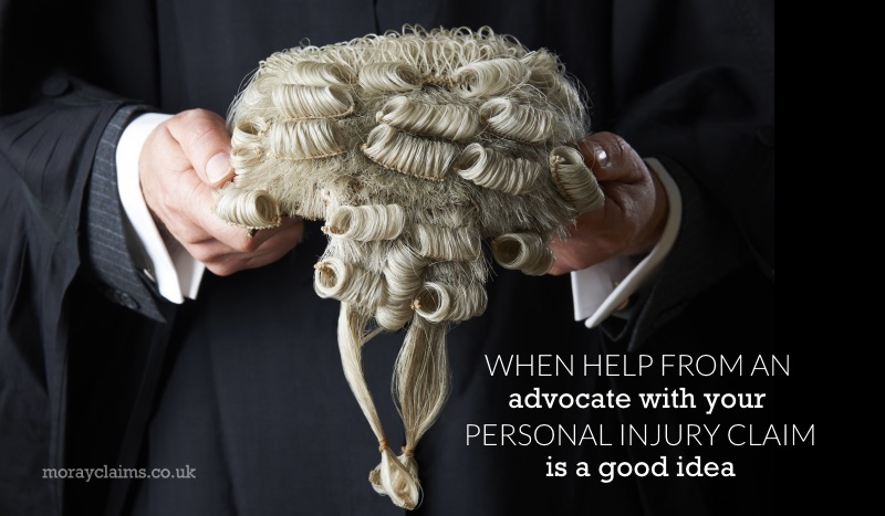 Advocate holding wig worn in court