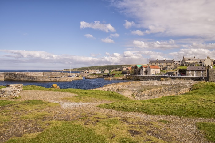 Portsoy Harbour on the Moray Firth, Scotland