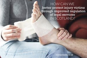 Woman bandaging man's foot