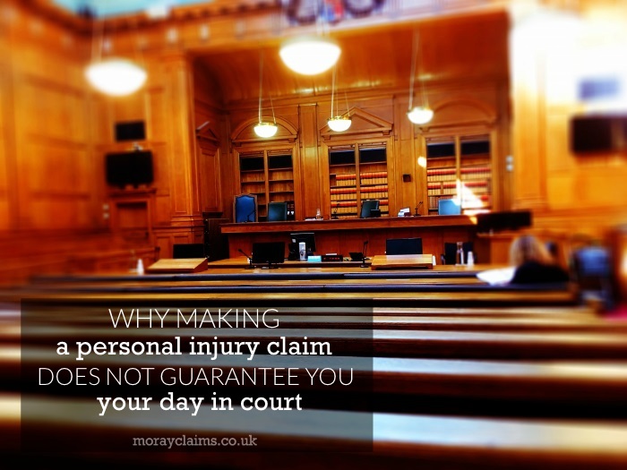 View of court room, looking towards the bench.